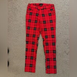 Anthropologie Sanctuary Red and Black Plaid Pants